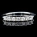 Λευκόχρυσο δαχτυλίδι σειρέ Κ18 με διαμάντια