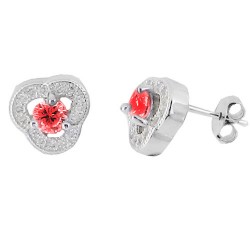 Ασημένια σκουλαρίκια 925 με ζιργκόν