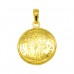 Χρυσό μασίφ κωνσταντινάτο φυλαχτό Κ14 με αλυσίδα
