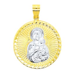 Χρυσό φυλαχτό Παναγία Κ14