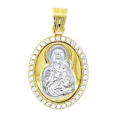 Χρυσό φυλαχτό Παναγία Κ14