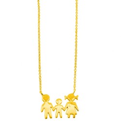 Χρυσό κολιέ οικογένεια Κ14