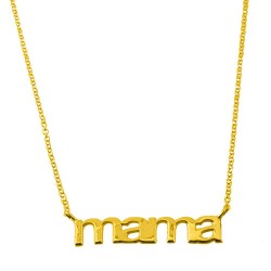 Χρυσό κολιέ mama Κ14