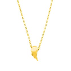 Χρυσό κολιέ φτερό Κ14