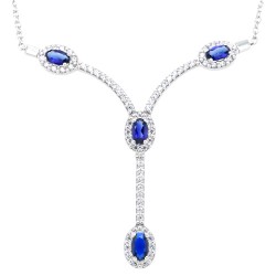 Λευκόχρυσο statement κολιέ Κ14 με οβάλ μοτίφ Λευκόχρυσο statement κολιέ Κ14 με οβάλ μοτίφ