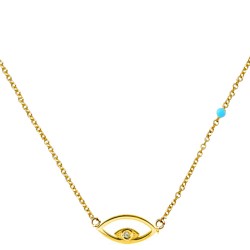 Χρυσό κολιέ μάτι Κ14