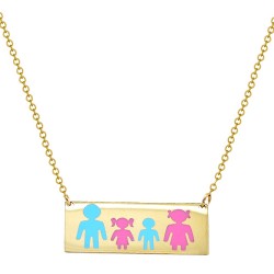 Χρυσό κολιέ οικογένεια Κ14