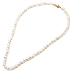 Κολιέ με μαργαριτάρια και χρυσό κούμπωμα Κ14 Κολιέ με μαργαριτάρια και χρυσό κούμπωμα Κ14