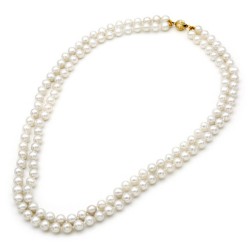 Κολιέ με μαργαριτάρια και χρυσό κούμπωμα Κ14 Κολιέ με μαργαριτάρια και χρυσό κούμπωμα Κ14