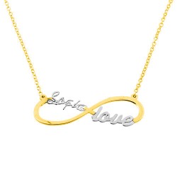  Χρυσό κολιέ Κ14 ''love'' με όνομα