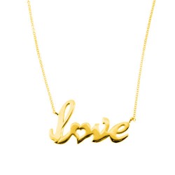 Χρυσό κολιέ love Κ14
