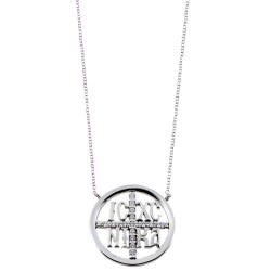 Λευκόχρυσο κολιέ κωνσταντινάτο Κ14