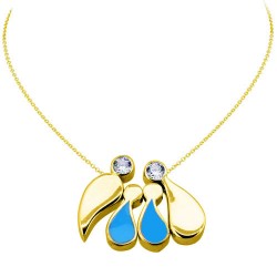 Χρυσό κολιέ οικογένεια Κ14