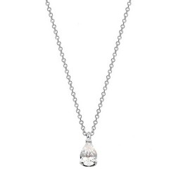 Λευκόχρυσο κολιέ σταγόνα Κ14