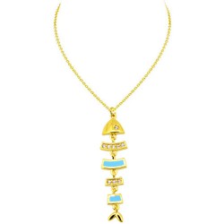 Χρυσό κολιέ "ψαράκι" Κ14