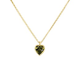 Χρυσό κολιέ με καρδιά Κ9