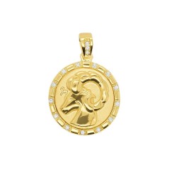 Χρυσός αστερισμός Κριός Κ9 με ζιργκόν