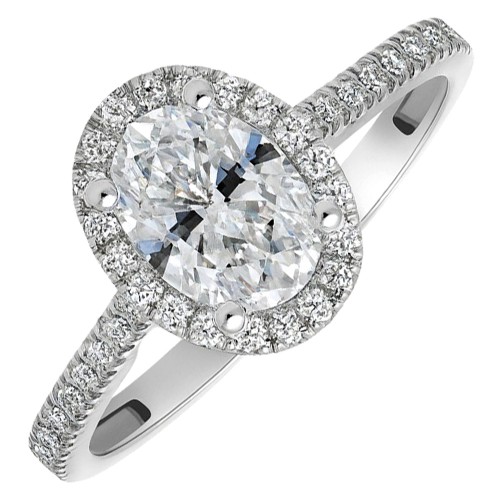 Λευκόχρυσο μονόπετρο δαχτυλίδι οβάλ Κ14 με ζιργκόν Λευκόχρυσο μονόπετρο δαχτυλίδι οβάλ Κ14 με ζιργκόν