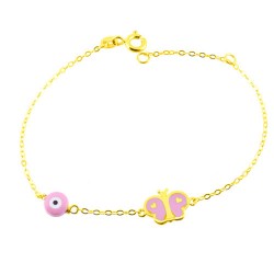 Χρυσό παιδικό βραχιόλι Κ14