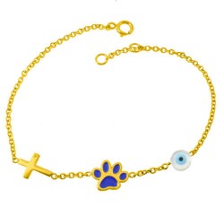 Χρυσό παιδικό βραχιόλι Κ9