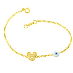 Χρυσό παιδικό βραχιόλι Κ9