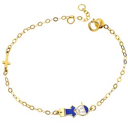 Χρυσό παιδικό βραχιόλι Κ9