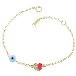 Χρυσό παιδικό βραχιόλι Κ14