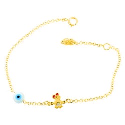 Χρυσό παιδικό βραχιόλι Κ14