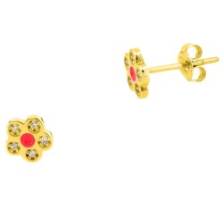 Χρυσά παιδικά σκουλαρίκια Κ9