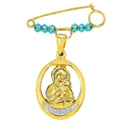 Παιδική χρυσή παραμάνα Κ9 με φυλαχτό