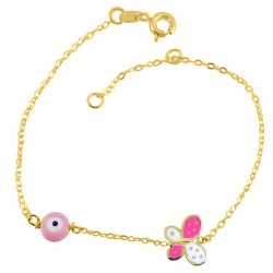 Χρυσό παιδικό βραχιόλι Κ14