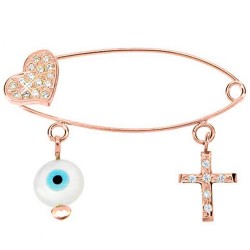 Παραμάνα από ροζ χρυσό Κ9