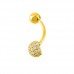 Χρυσό σκουλαρίκι piercing  Κ14