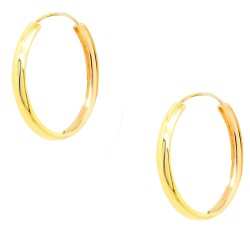 Χρυσά σκουλαρίκια κρίκοι Κ14