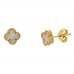 Χρυσά σκουλαρίκια Κ14 με σταυρουδάκια