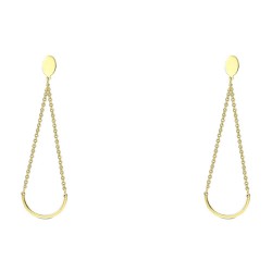 Χρυσά κρεμαστά σκουλαρίκια Κ14