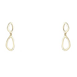 Χρυσά κρεμαστά σκουλαρίκια Κ14