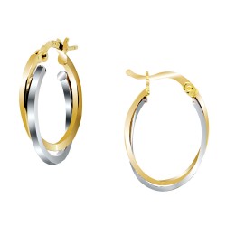 Χρυσά σκουλαρίκια κρίκοι Κ14