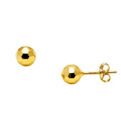 Χρυσά σκουλαρίκια μπίλιες Κ14
