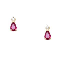 Χρυσά σκουλαρίκια σταγόνες Κ14