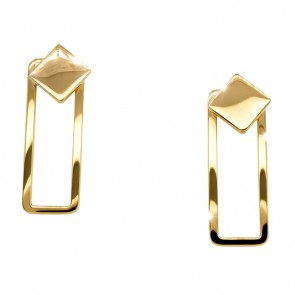 Χρυσά κρεμαστά σκουλαρίκια Κ14