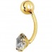 Χρυσό σκουλαρίκι piercing K14