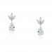 Λευκόχρυσα σκουλαρίκια σταγόνες Κ14