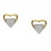 Χρυσά σκουλαρίκια Κ14 με ζιργκόν