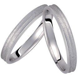 Σετ λευκόχρυσες βέρες Κ14