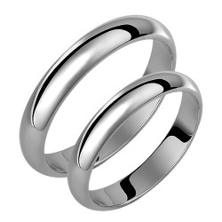 Σετ Κλασικές βέρες από λευκόχρυσο Κ14