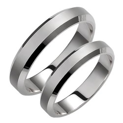 Σετ λευκόχρυσες βέρες Κ14