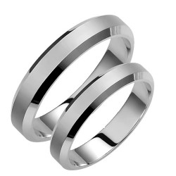 Σετ βέρες από λευκό χρυσό Κ14