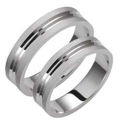 Σετ βέρες από λευκόχρυσο Κ14