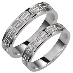 Σετ βέρες από λευκόχρυσο Κ14